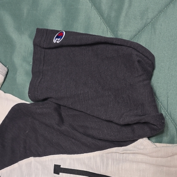 Champion Cream and Black Raglan Short Sleeve Tee - Picture 5 of 7
